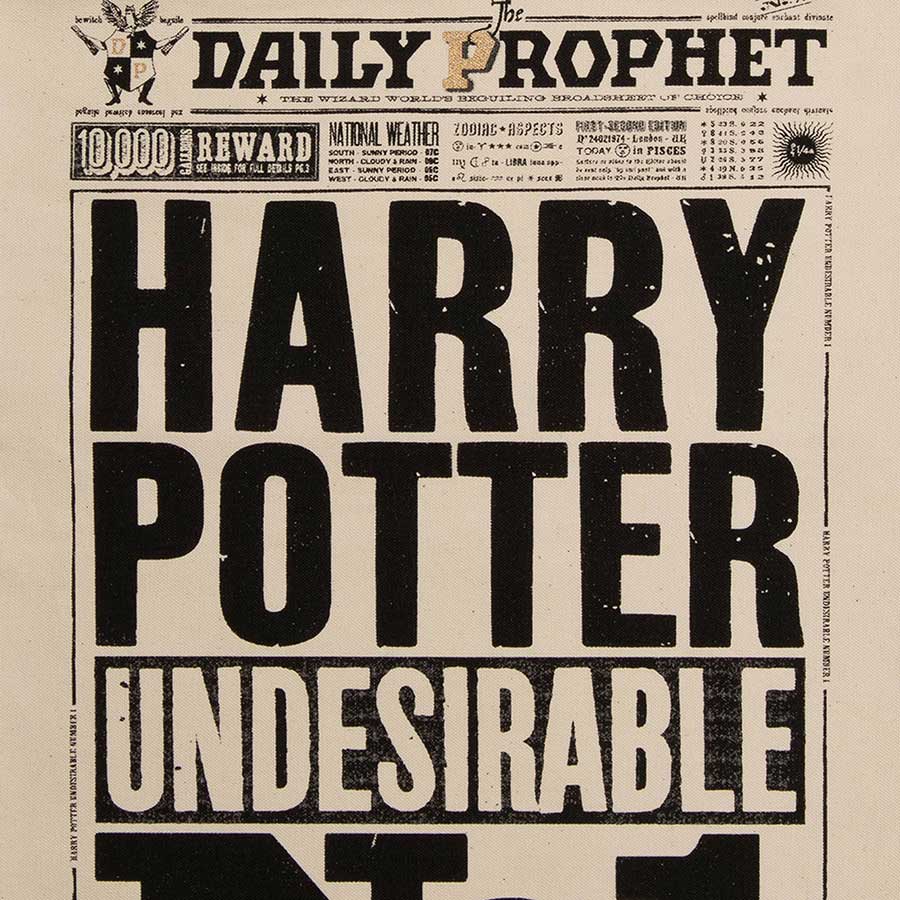 日刊予言者新聞- Harry Potter Undesirable No.1 -トートバッグ | ハリー・ポッターマホウドコロ | ハリー・ポッター  マホウドコロ